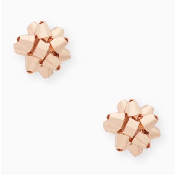 Kate Spade ♠️ NWT Rose Gold Bow Earrings - Picture 5 of 7